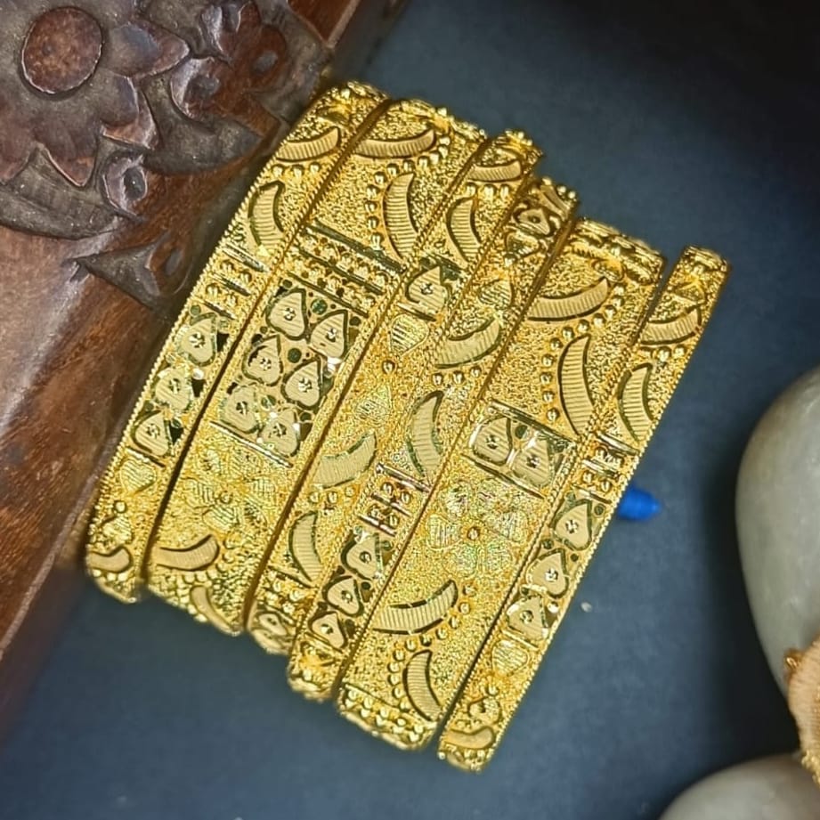 Seema One Gram Gold 6 pis Bangles Set