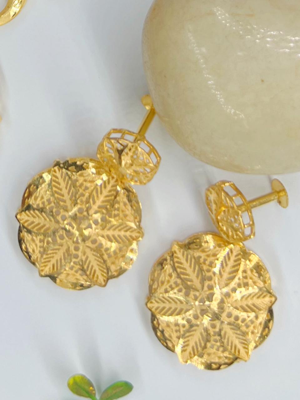 Falak 1 Gram Gold Plated Designer Turkish Necklace Set