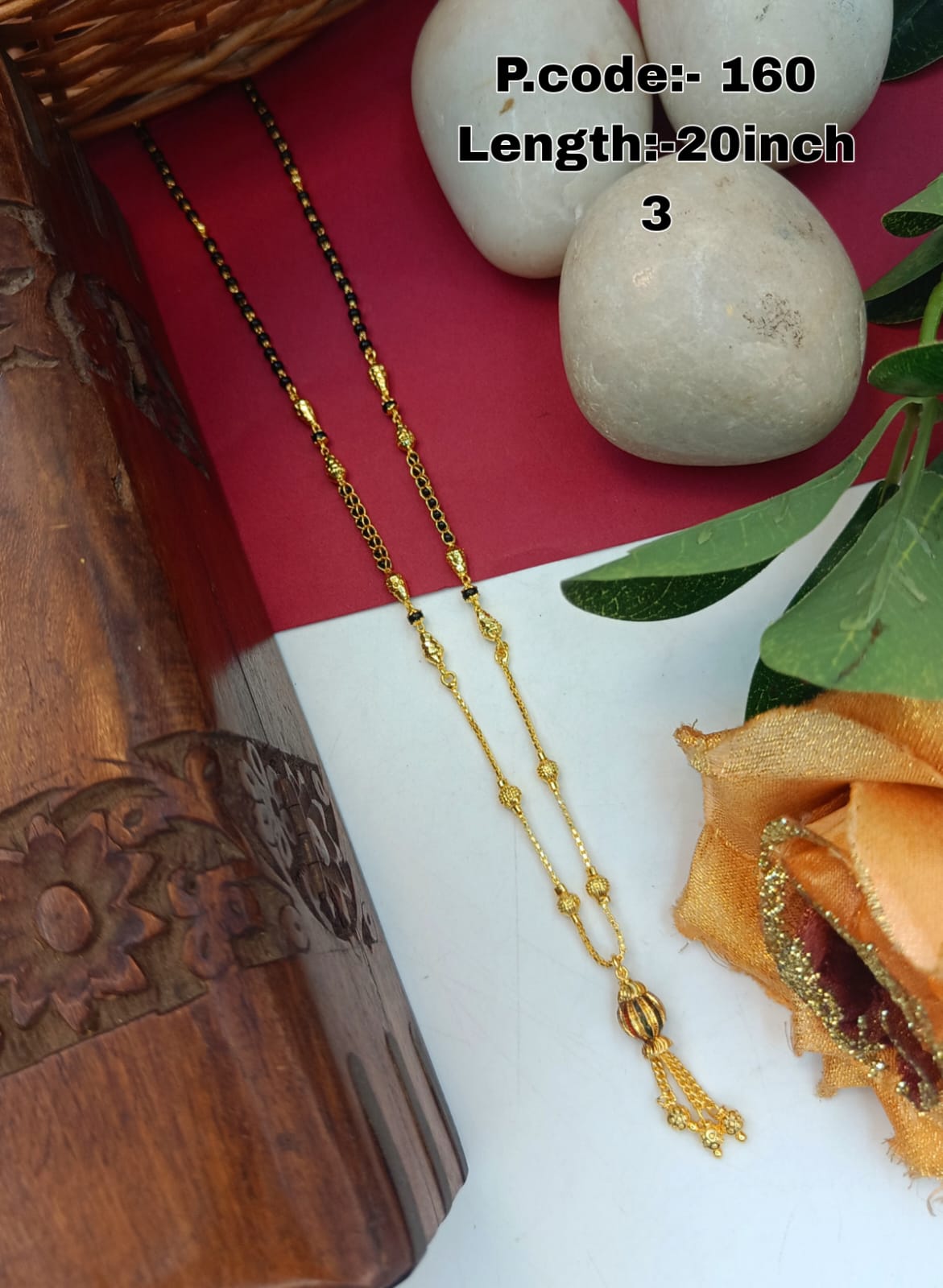 Shanaya 1 Gram Gold Plated Short Mangalsutra