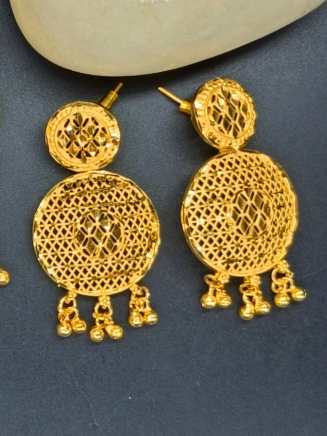 Kavya 1 Gram Gold Plated Designer Fancy Necklace Set