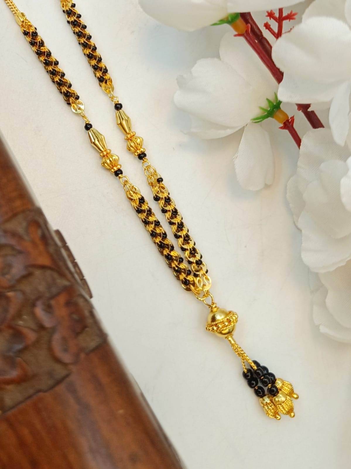Anupamā 1 Gram Gold Plated Short Mangalsutra