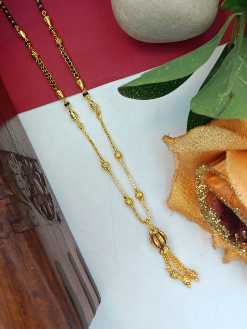 Shanaya 1 Gram Gold Plated Short Mangalsutra