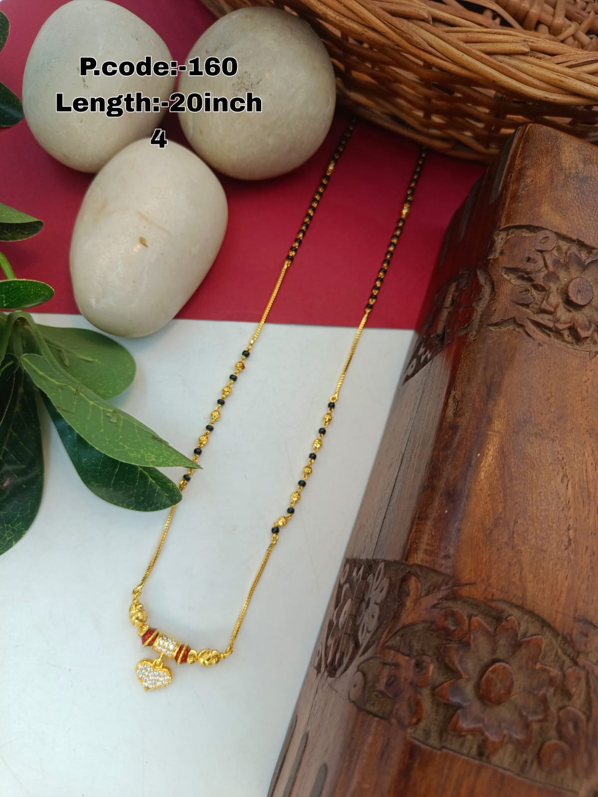 Shaila 1 Gram Gold Plated Short Mangalsutra