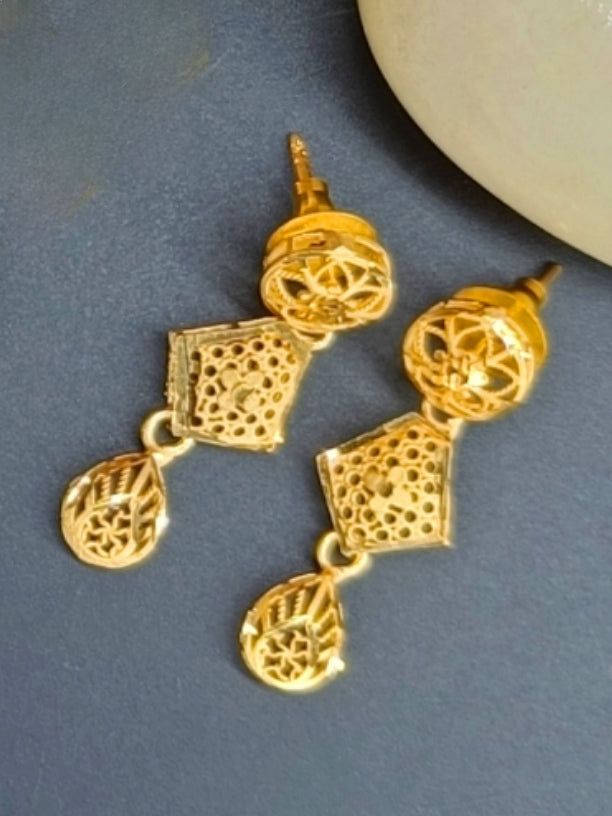 Seema 1 Gram Gold Plated Designer Turkish Necklace Set