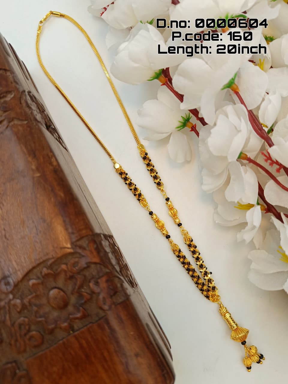 Anup 1 Gram Gold Plated Short Mangalsutra