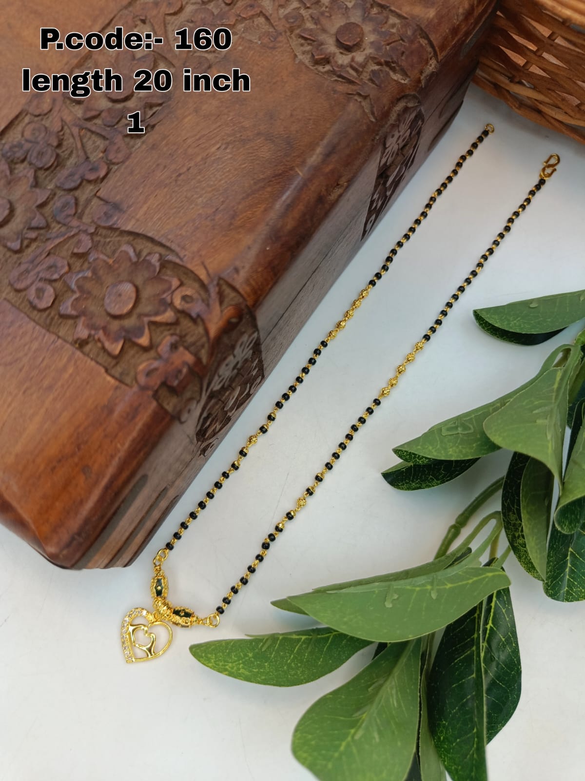 Manana 1 Gram Gold Plated Short Mangalsutra