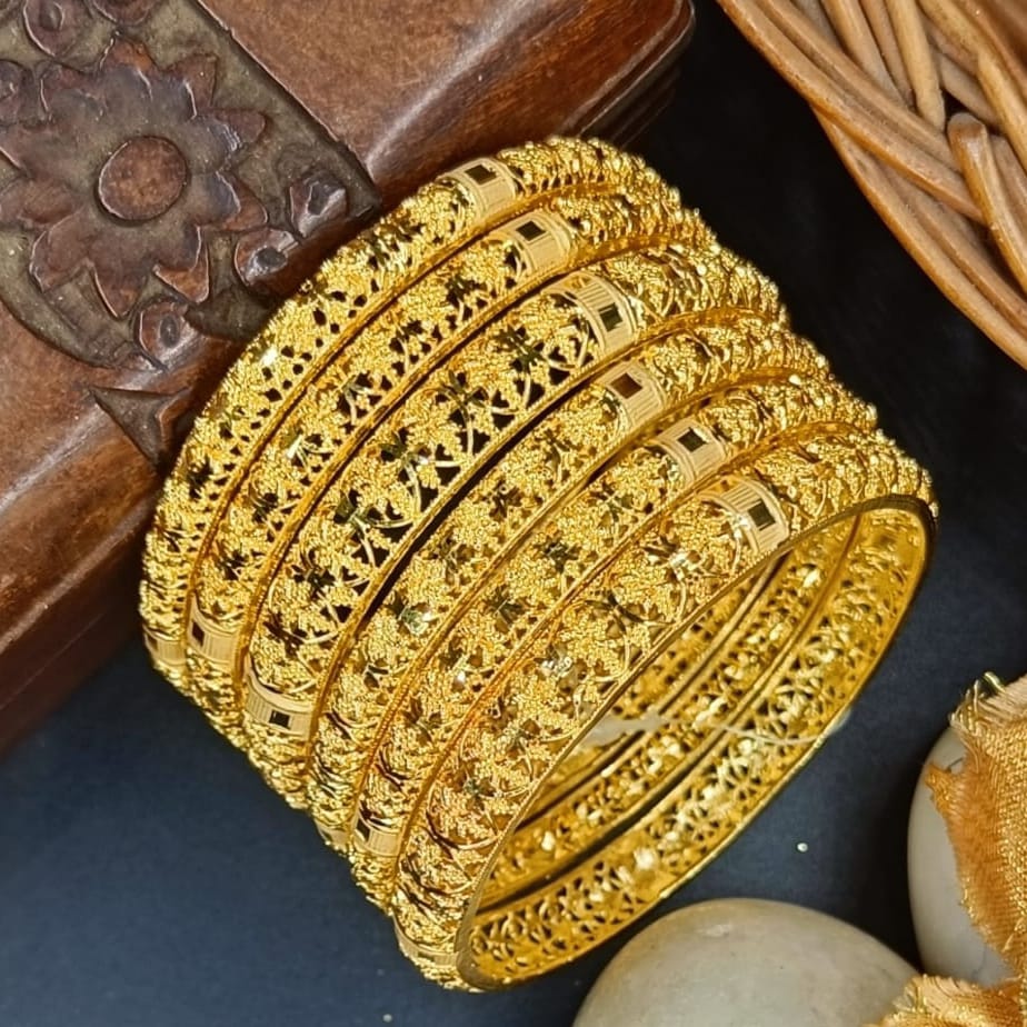 Rekha One Gram Gold 6 pis Bangles Set