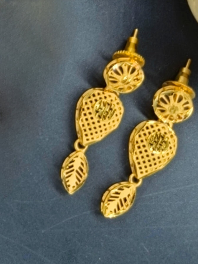 Satya 1 Gram Gold Plated Designer Turkish Necklace Set