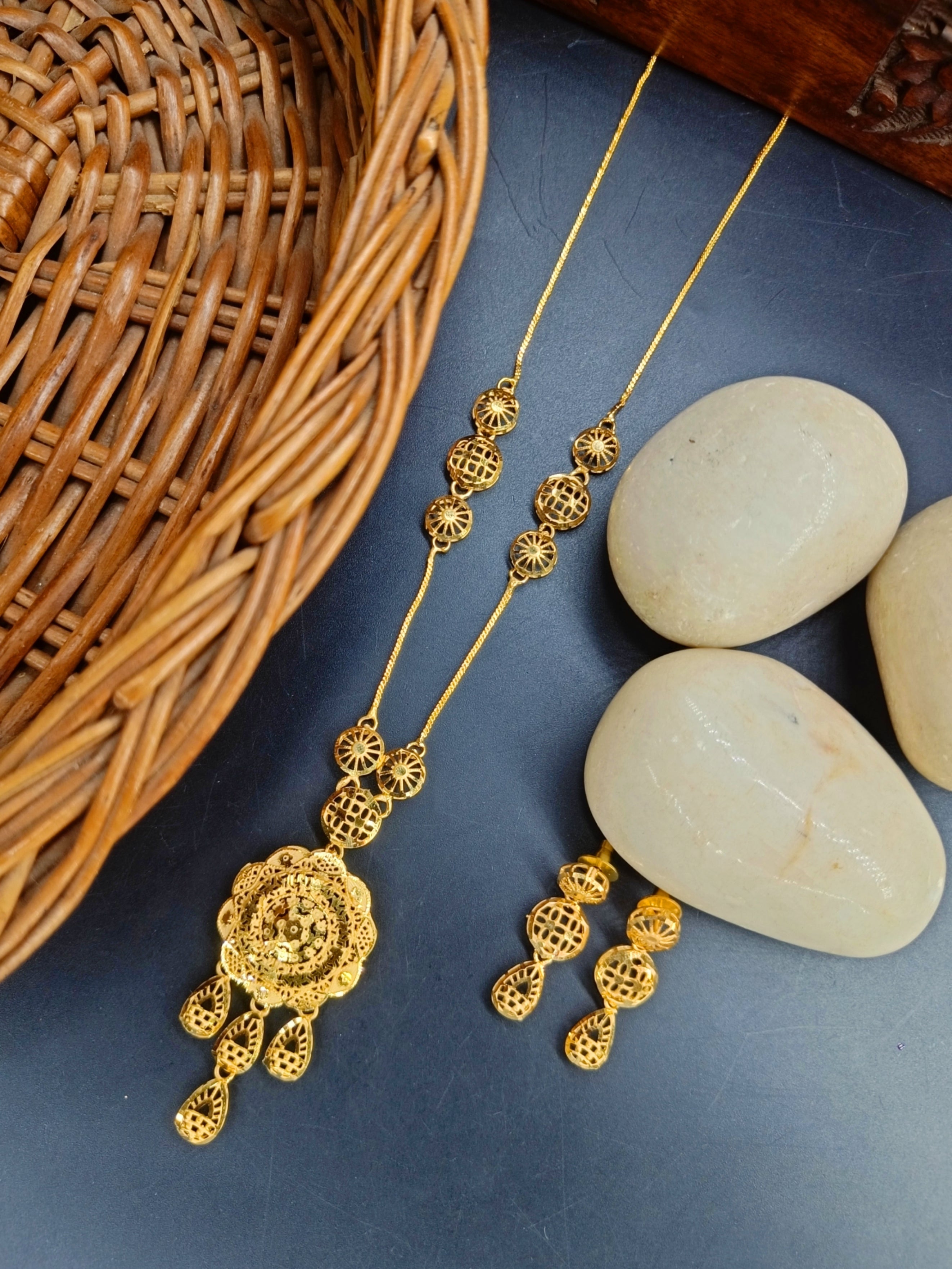 Alsu 1 Gm Gold Plated Chain Set