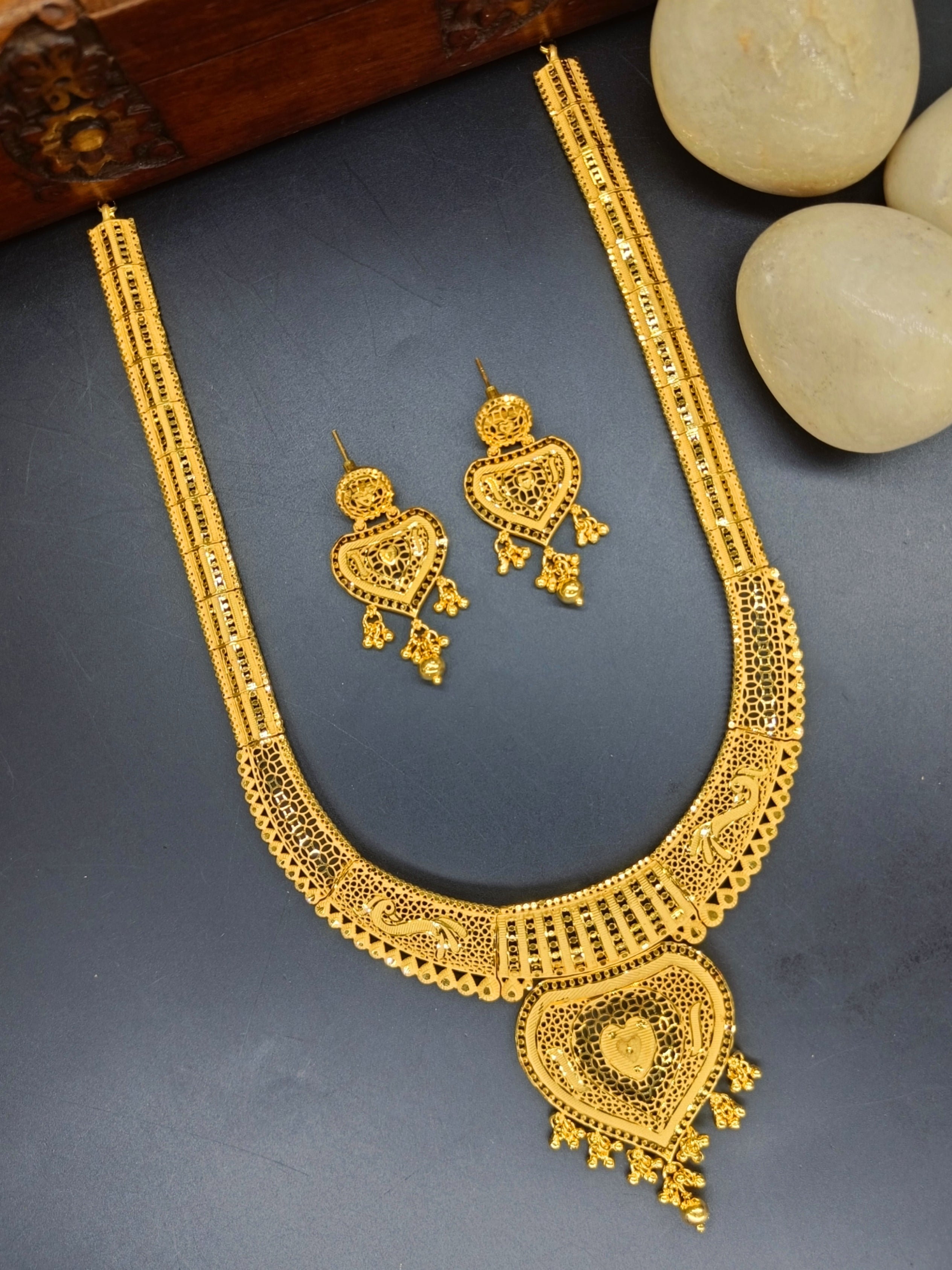 Lalita 1 Gram Gold Plated Designer Maha-Rani Haar