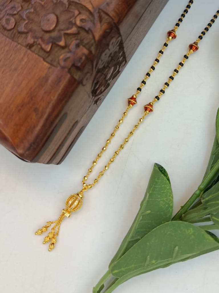 Mallāra 1 Gram Gold Plated Short Mangalsutra