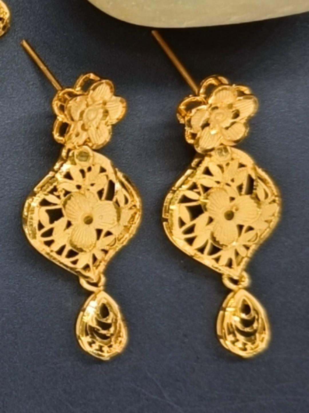 Kumari 1 Gram Gold Plated Designer Turkish Necklace Set
