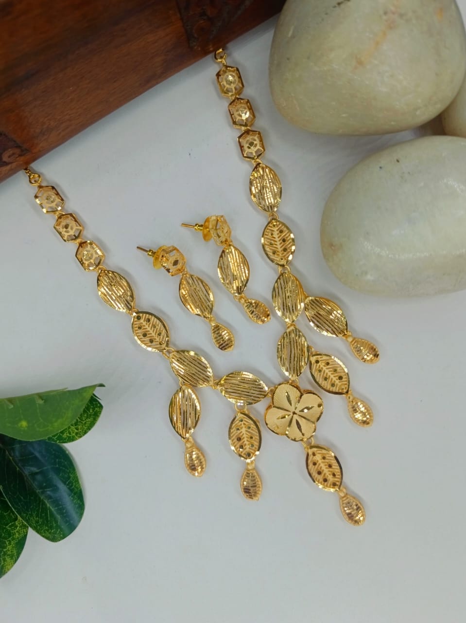 Ragini 1 Gram Gold Plated Designer Turkish Necklace Set