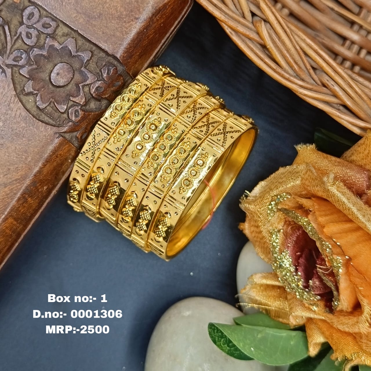 Ojasvi One Gram Gold 6 pis Bangles Set