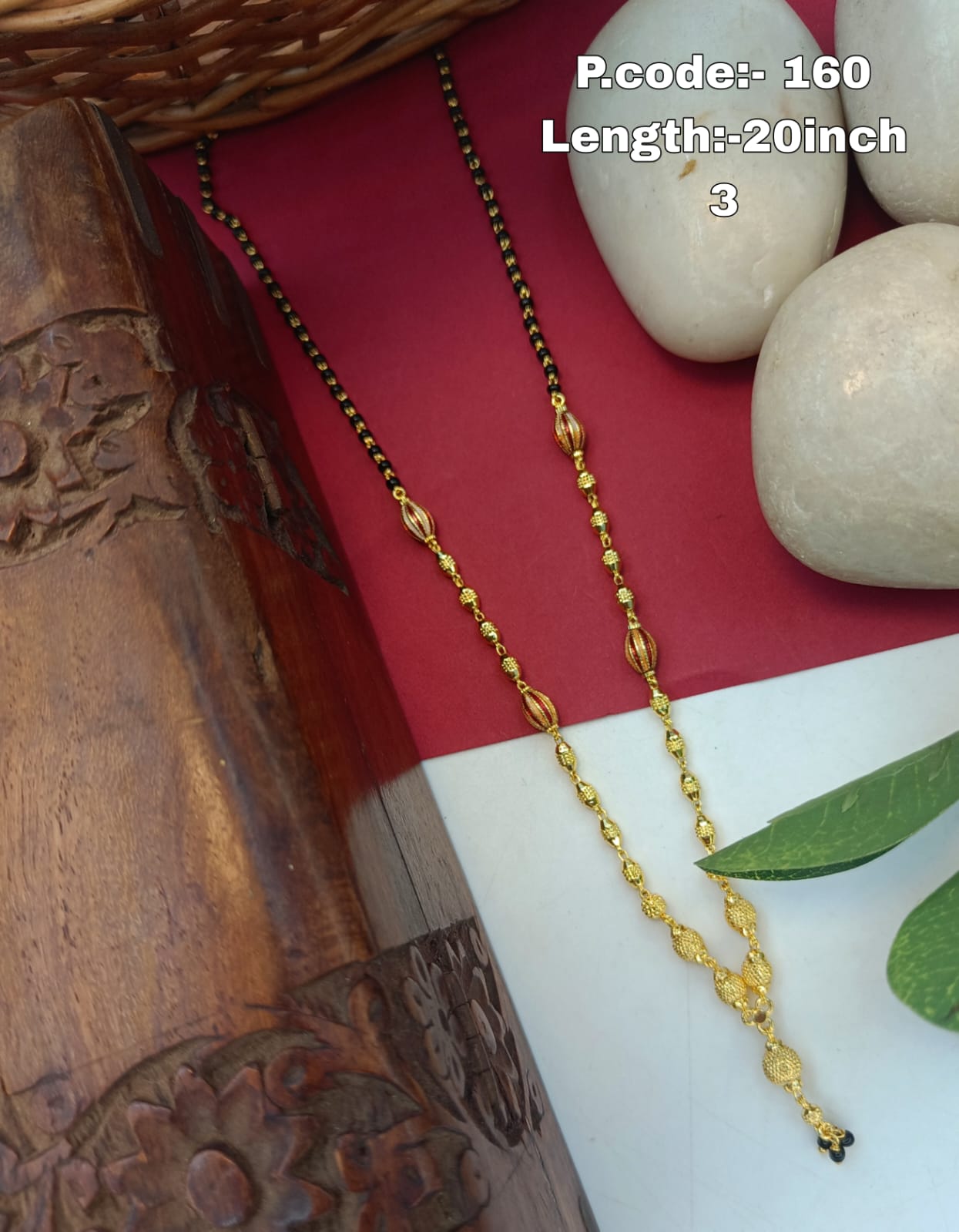 Sanika 1 Gram Gold Plated Short Mangalsutra