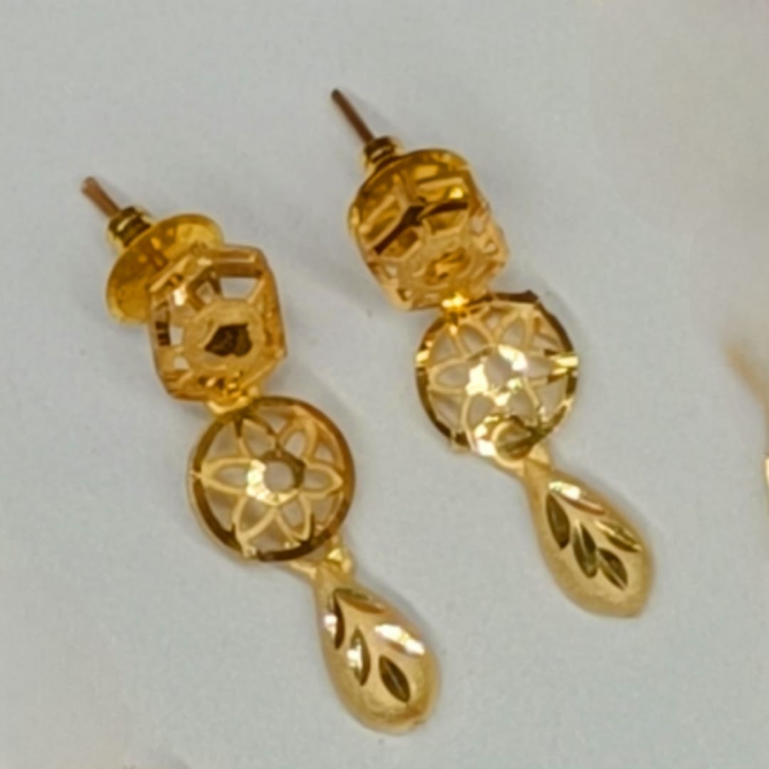 Radha 1 Gram Gold Plated Designer Turkish Necklace Set
