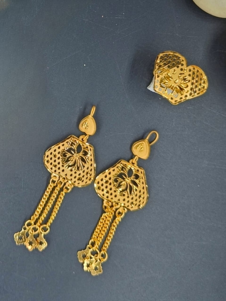 Alberta 1 Gm Gold Plated Chain Set