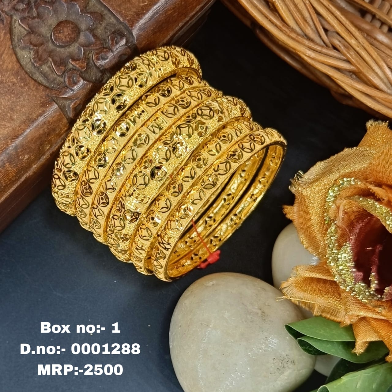 Shaila One Gram Gold 6 pis Bangles Set