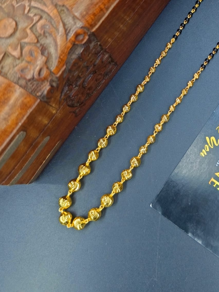 Zoya 1 Gram Gold Plated Short Mangalsutra