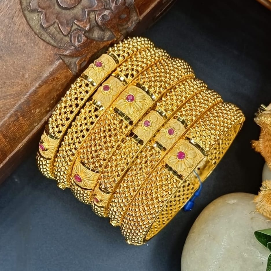 Ramya One Gram Gold 6 pis Bangles Set