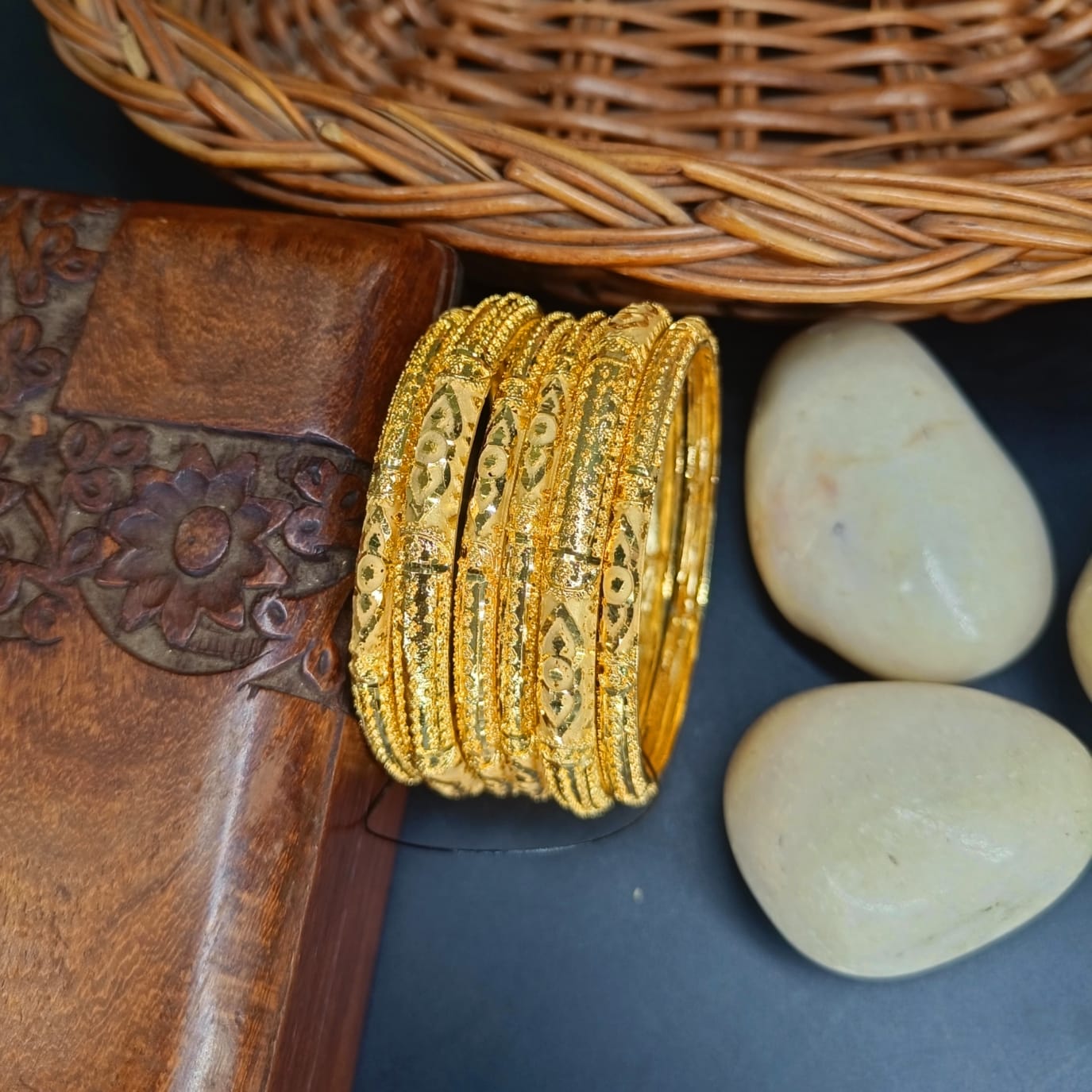 Utkarsha One Gram Gold 6 pis Bangles Set