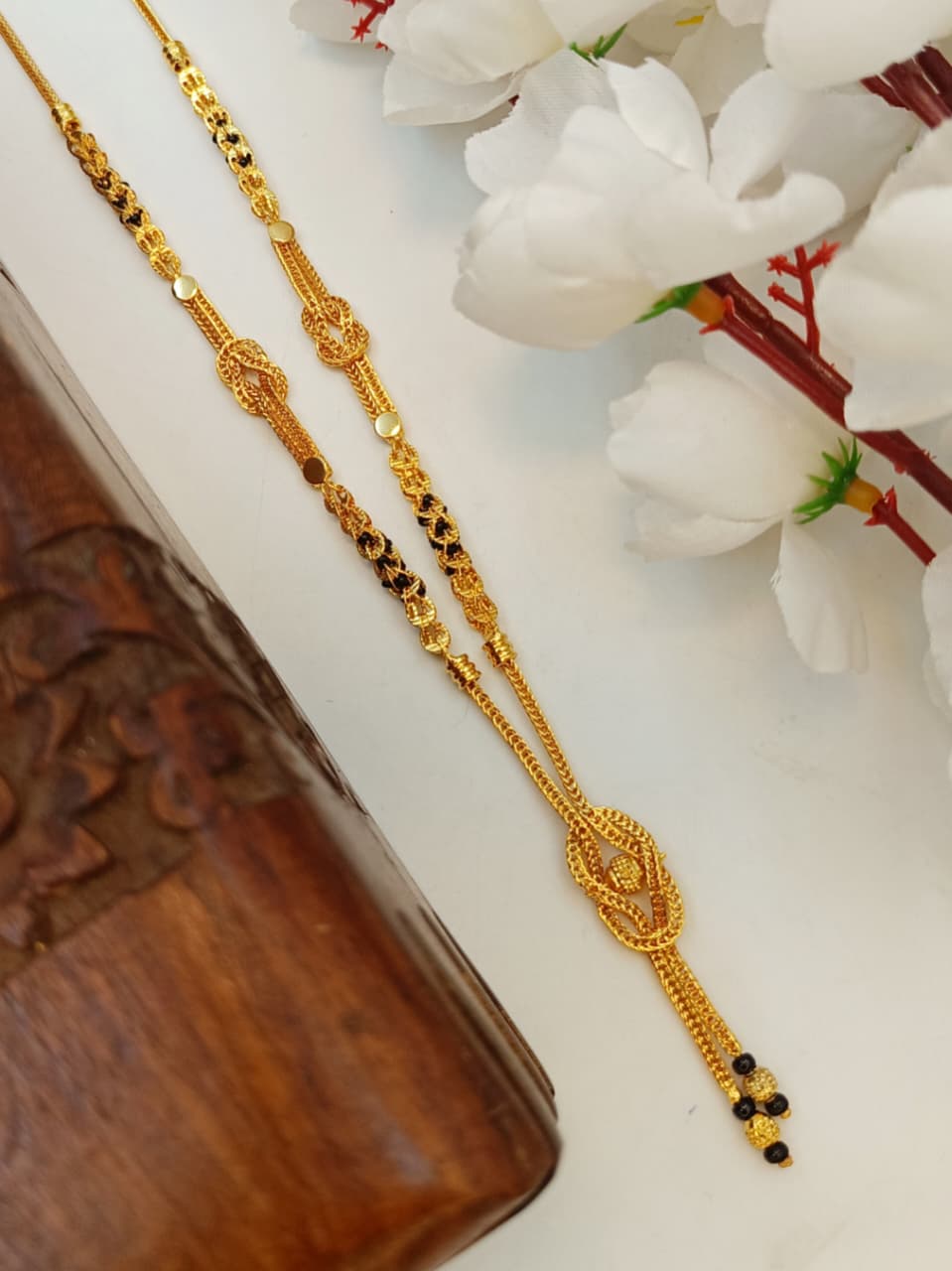 Aravinda 1 Gram Gold Plated Short Mangalsutra