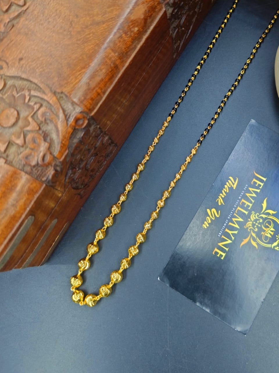 Zoya 1 Gram Gold Plated Short Mangalsutra