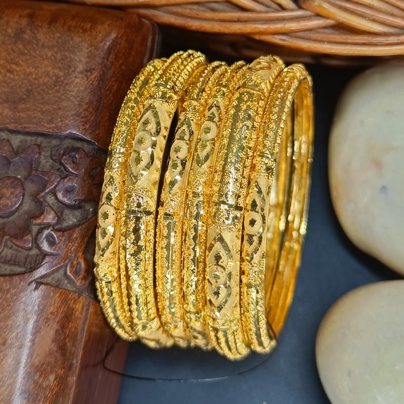 Utkarsha One Gram Gold 6 pis Bangles Set