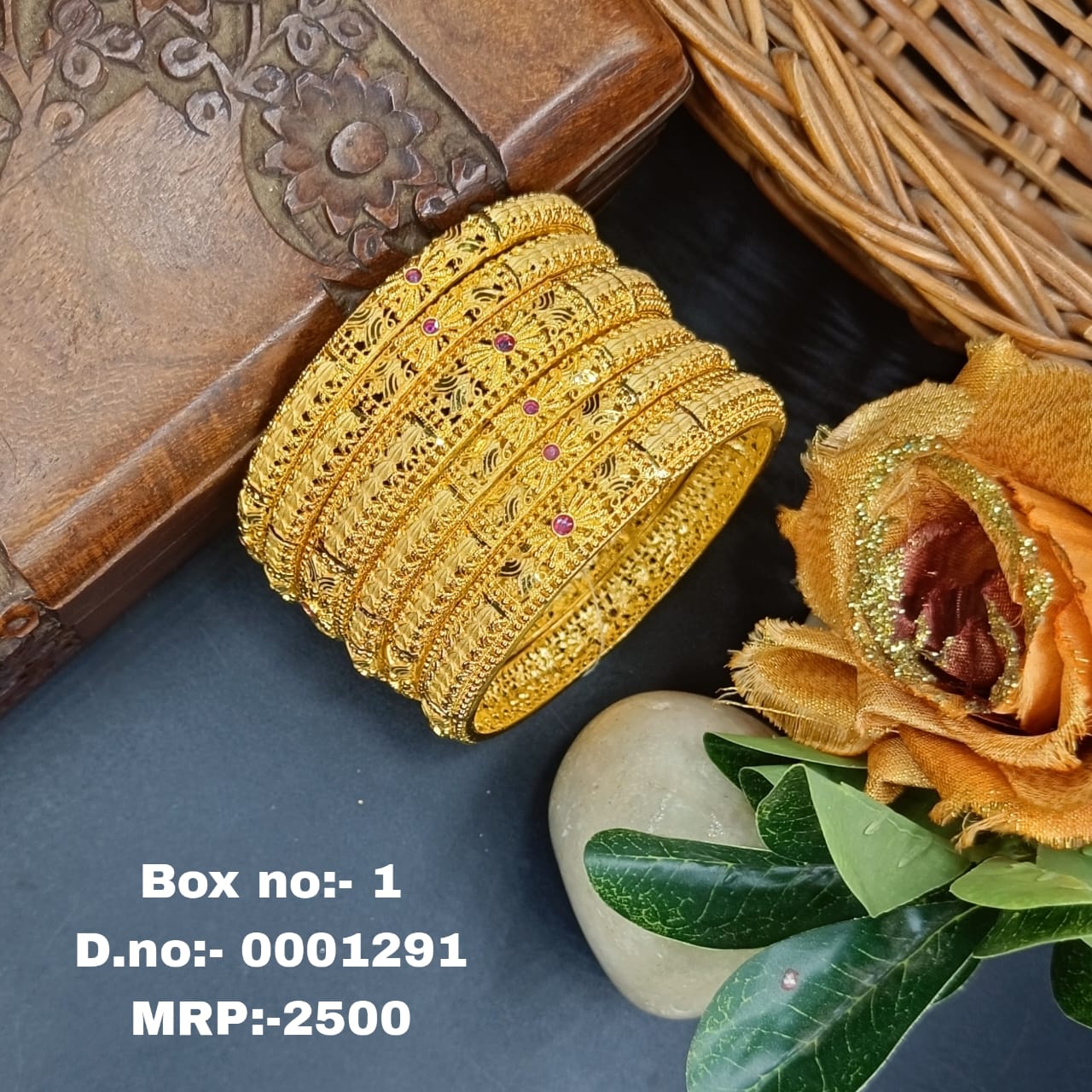 Ruchi One Gram Gold 6 pis Bangles Set