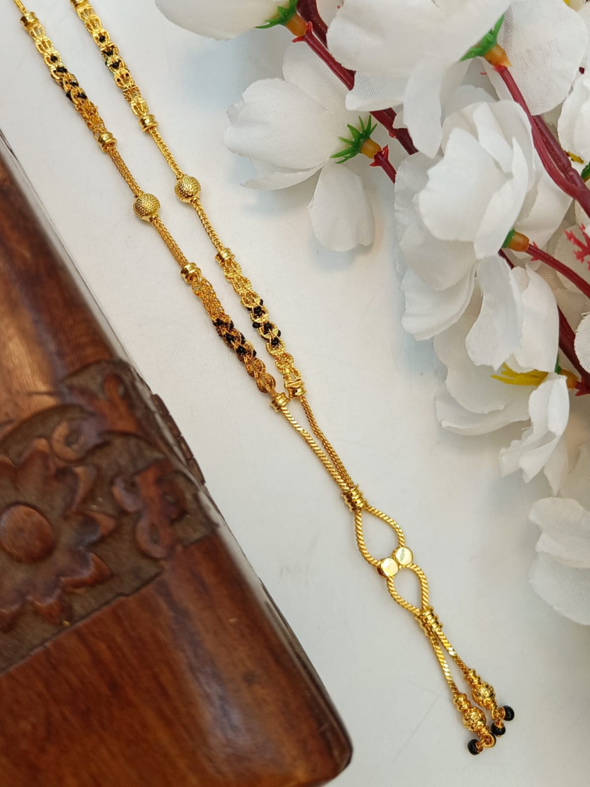 Arghya 1 Gram Gold Plated Short Mangalsutra
