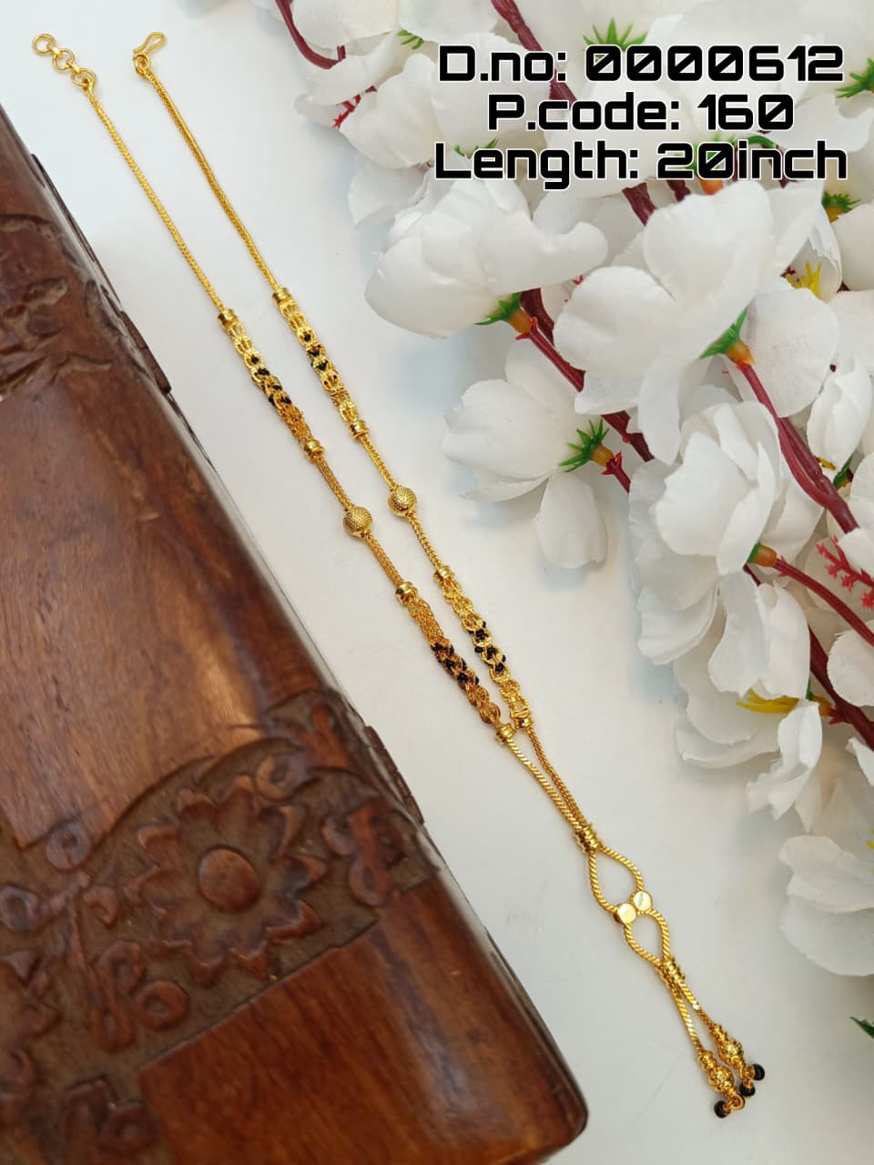 Arghya 1 Gram Gold Plated Short Mangalsutra