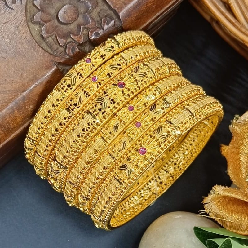 Ruchi One Gram Gold 6 pis Bangles Set