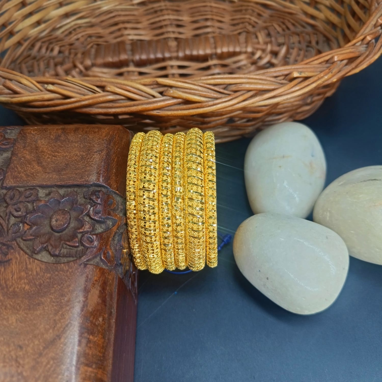 Urvashi One Gram Gold 6 pis Bangles Set
