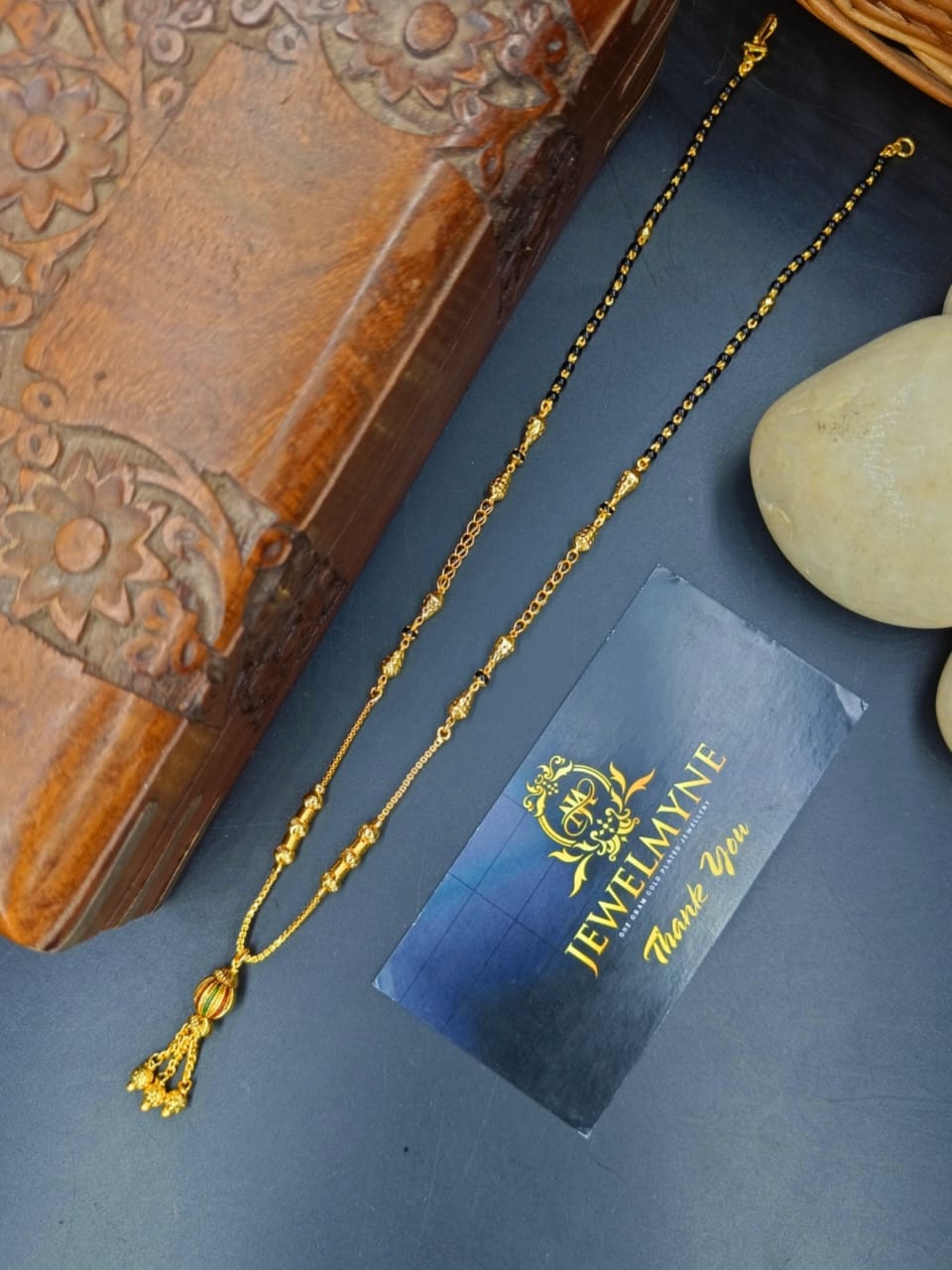 Vanya 1 Gram Gold Plated Short Mangalsutra