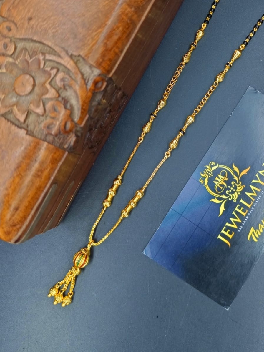 Vanya 1 Gram Gold Plated Short Mangalsutra