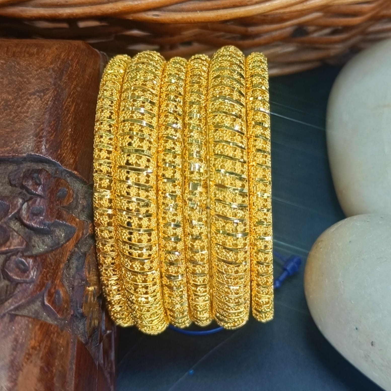 Urvashi One Gram Gold 6 pis Bangles Set