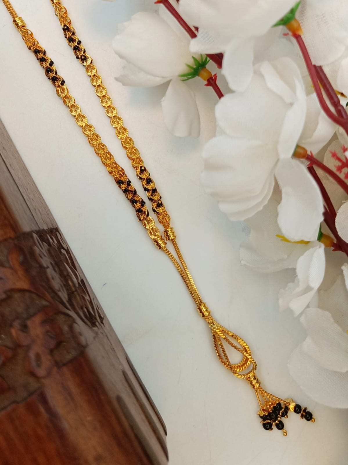 Aṅkuśa 1 Gram Gold Plated Short Mangalsutra