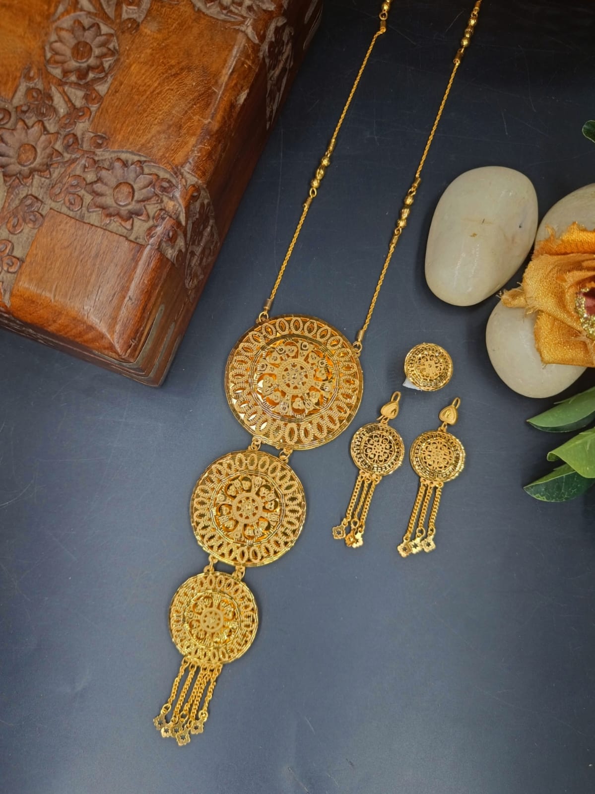 Alecia 1 Gm Gold Plated Chain Set