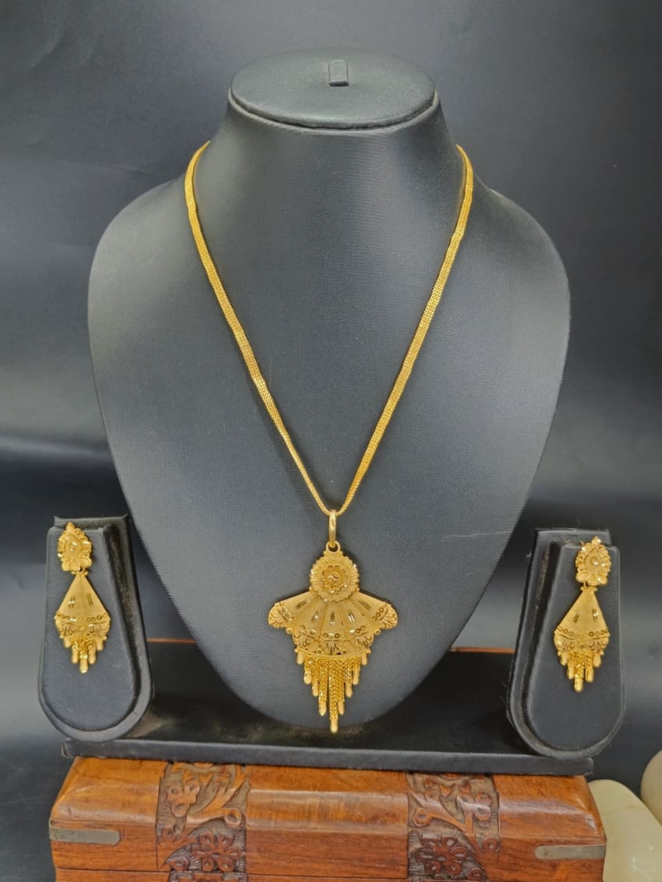 Bharati 1 Gm Gold Plated Chain Set