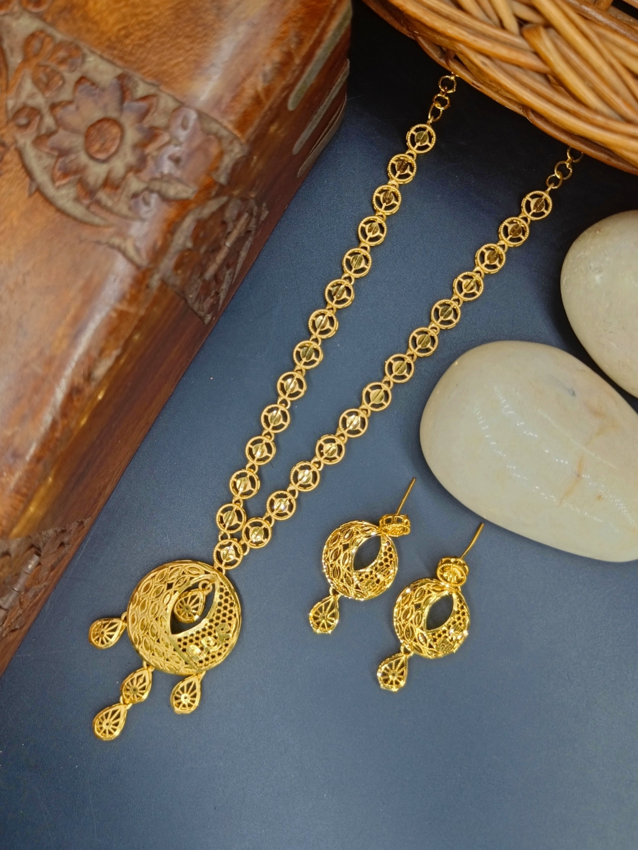 Simran Turkish Gold-Plated Necklace