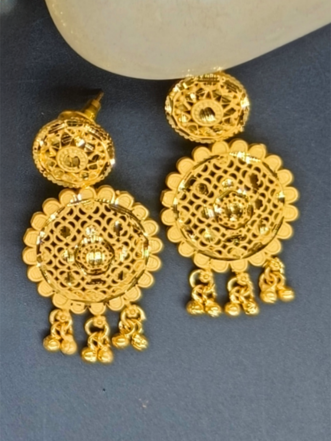 Kamala 1 Gram Gold Plated Designer Fancy Necklace Set