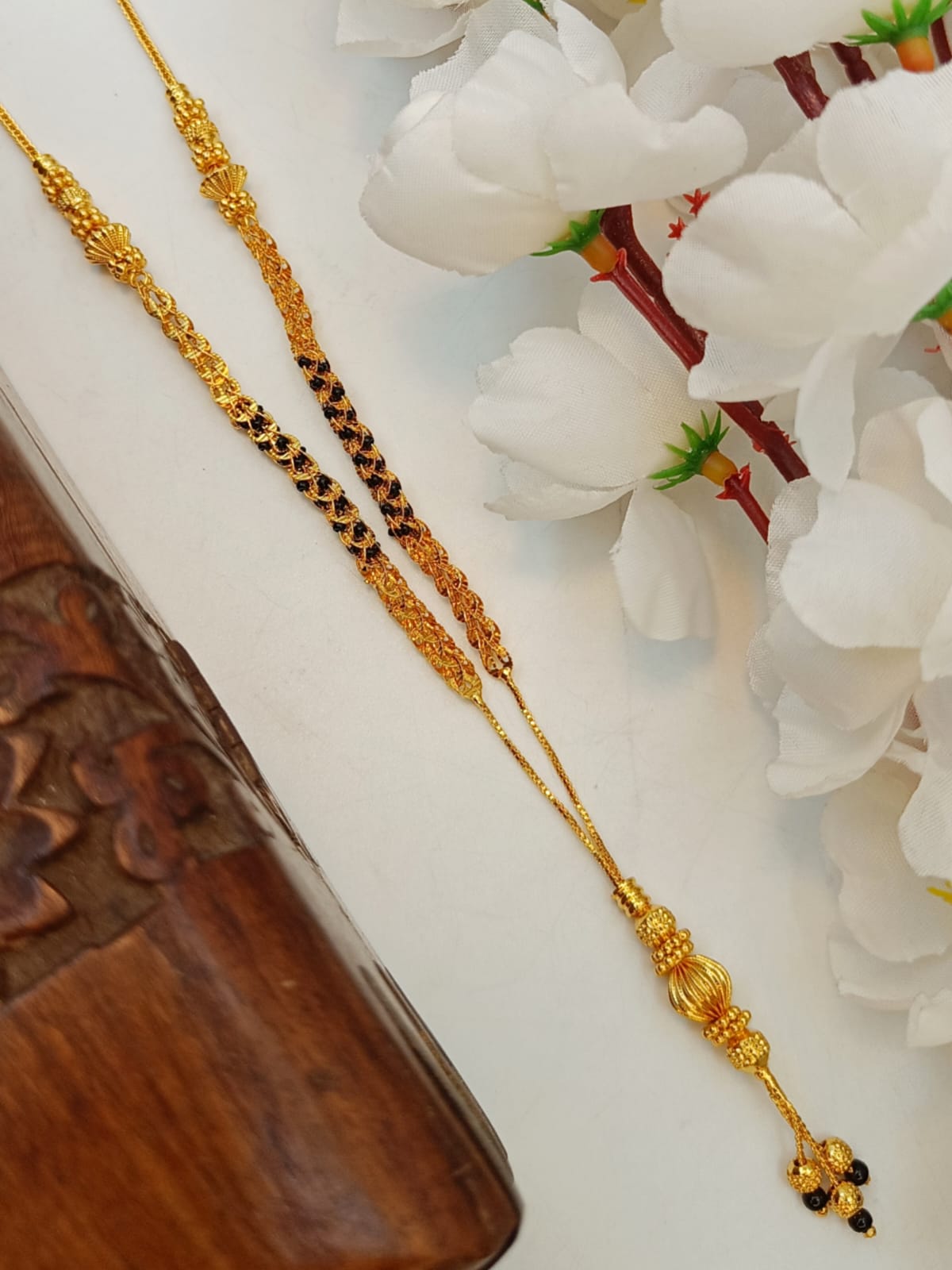 Ātmaruha 1 Gram Gold Plated Short Mangalsutra