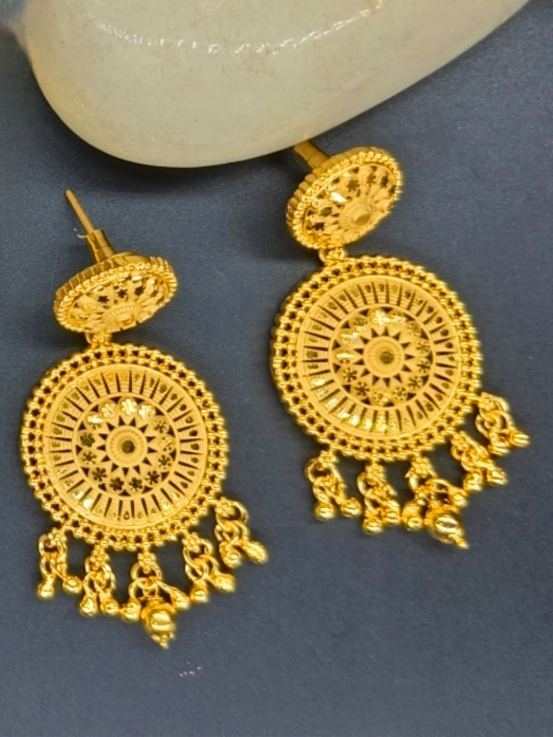Kanchana 1 Gram Gold Plated Designer Fancy Necklace Set