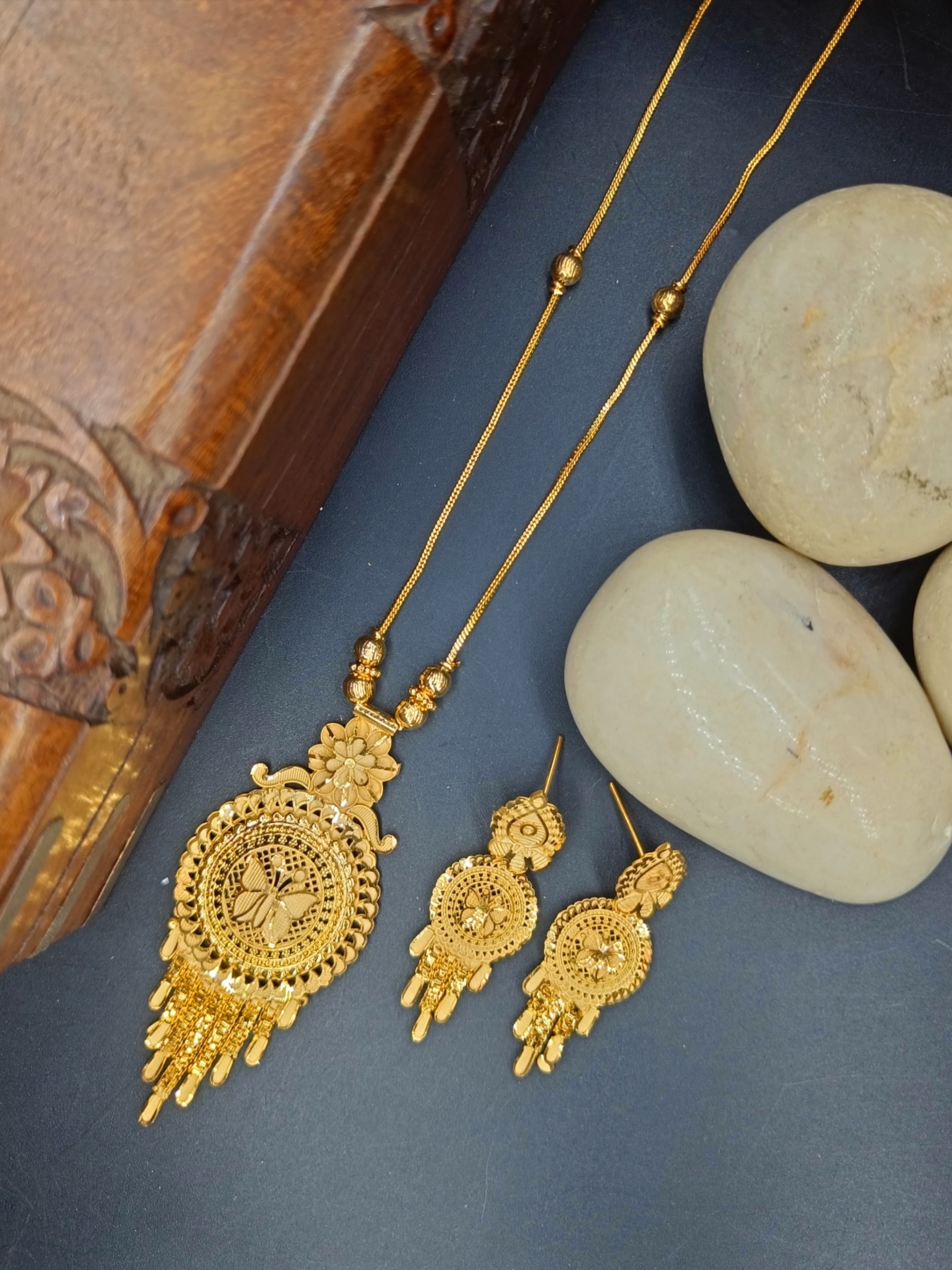 Daiyu 1 Gm Gold Plated Chain Set