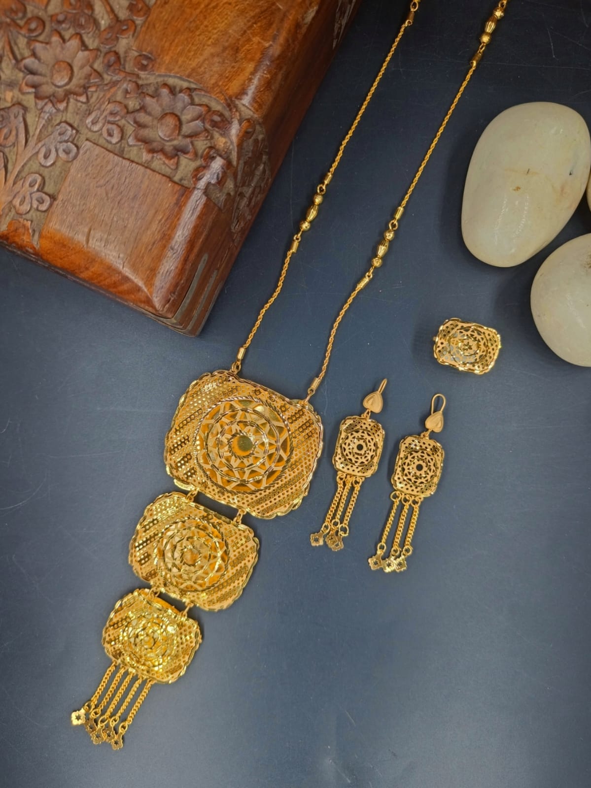 Alenna 1 Gm Gold Plated Chain Set