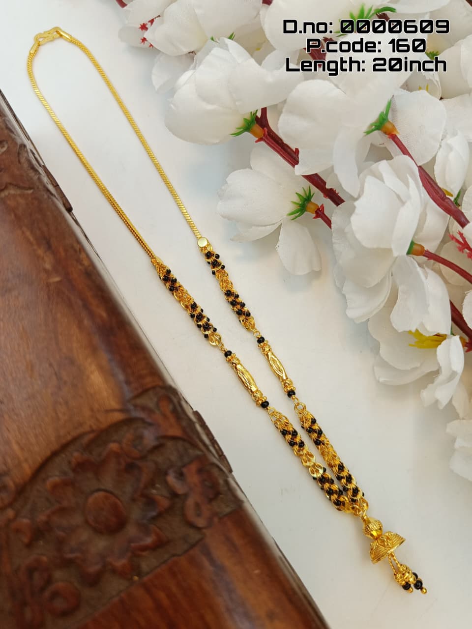 Arjunā 1 Gram Gold Plated Short Mangalsutra