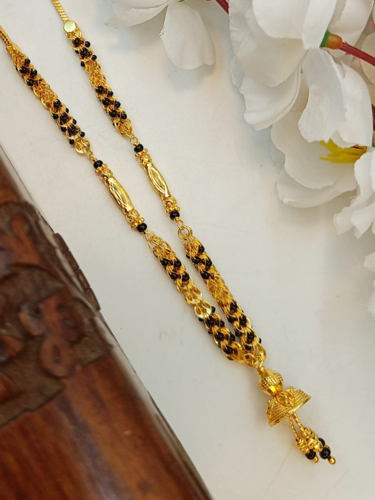 Arjunā 1 Gram Gold Plated Short Mangalsutra