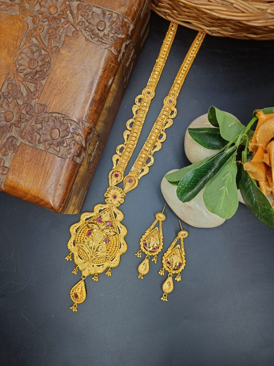 Drop Shaped FLower look, Premium Quality Rani har !! – jewelmyne