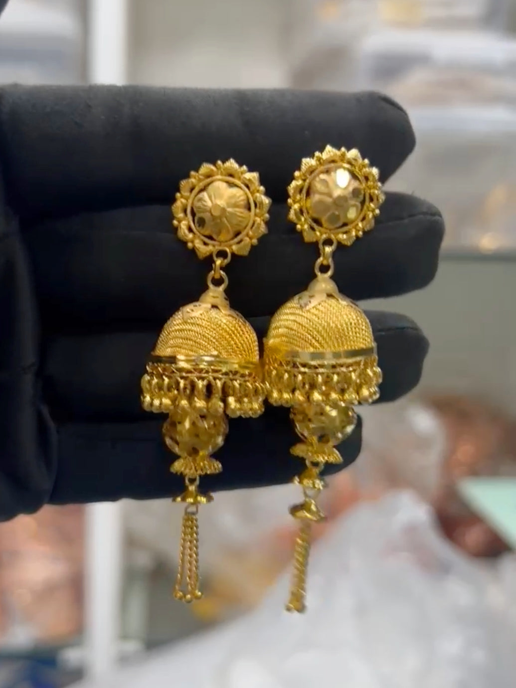 Rajani 1 Gram Gold Plated Jhumka Earings