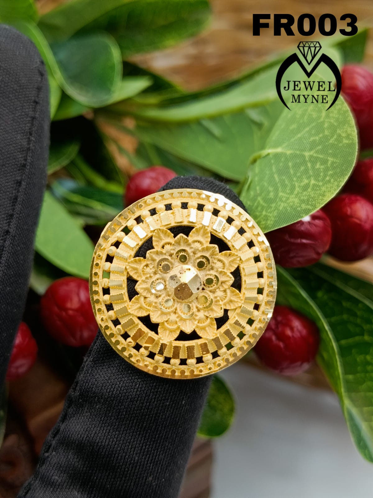 Toll 1 Gm Gold Plated Women Finger Ring